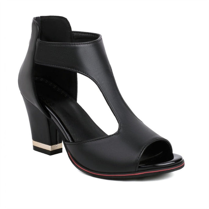 Damen Sandalen mit offenem Zehenbereich und Knöchelriemen