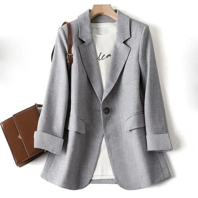 Lässiger Blazer Damen | Mit Tasche