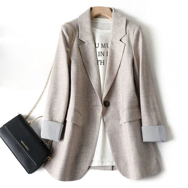 Lässiger Blazer Damen | Mit Tasche
