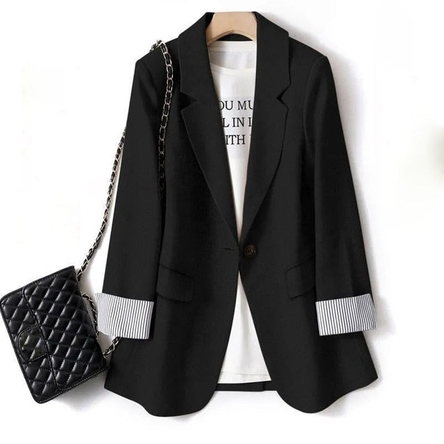 Lässiger Blazer Damen | Mit Tasche