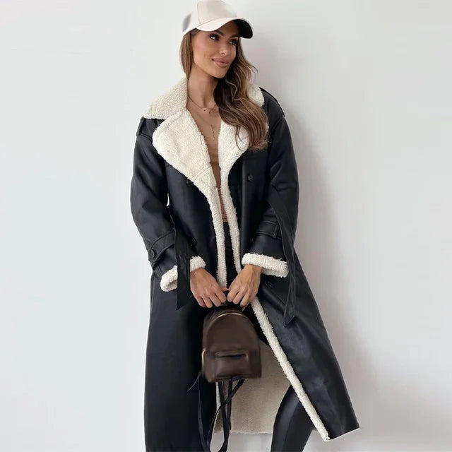 Damen Wintertrenchcoat | Mit Knöpfen
