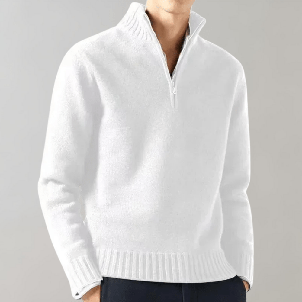 Herrenpullover Mit Halbem Reißverschluss | Winter