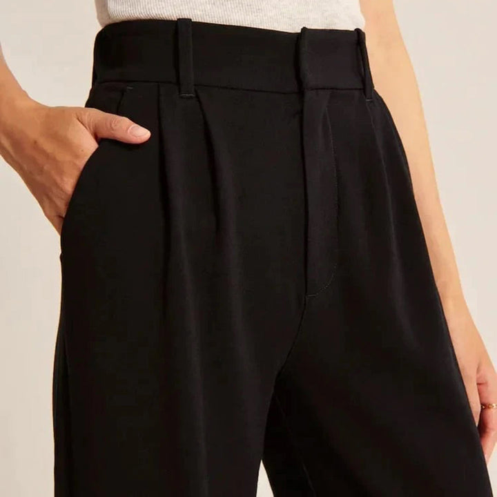 Hoch Taillierte Hose Für Damen | Lockerer Schnitt