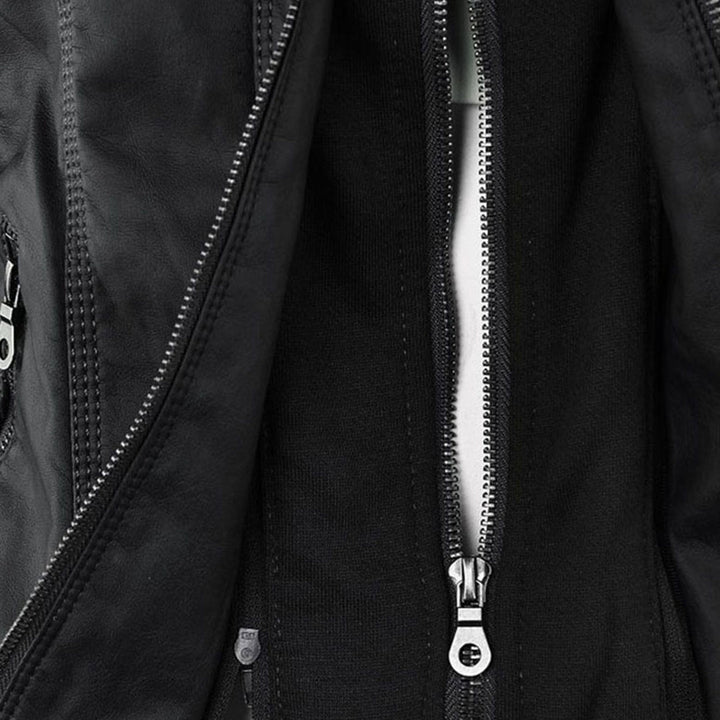 Lederjacke Für Damen | Mit Kapuze