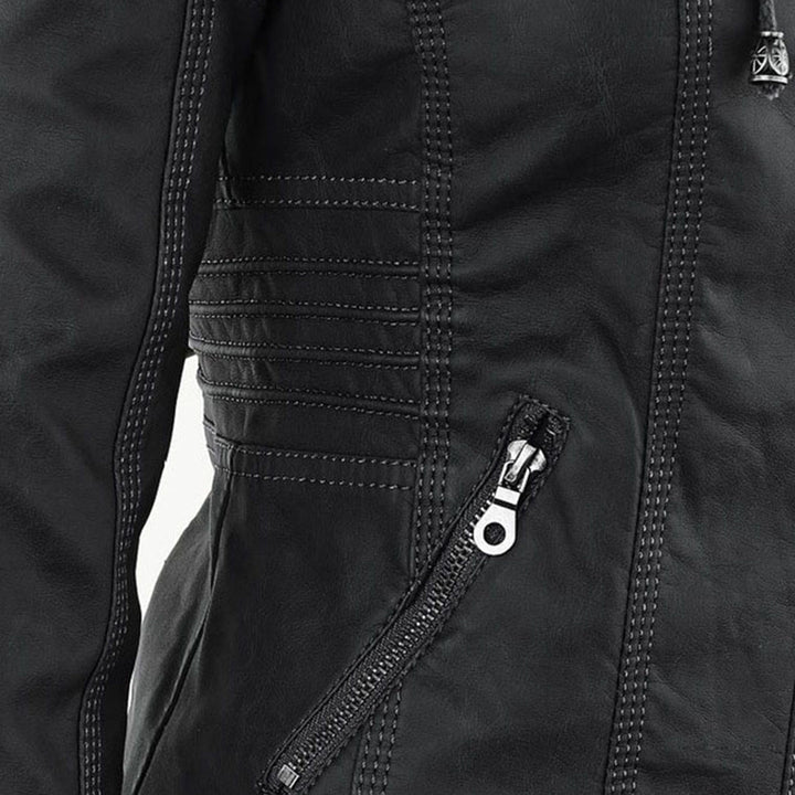 Lederjacke Für Damen | Mit Kapuze