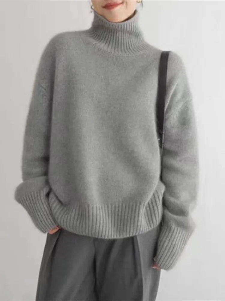 Damen Freizeit Rollkragenpullover | Winter