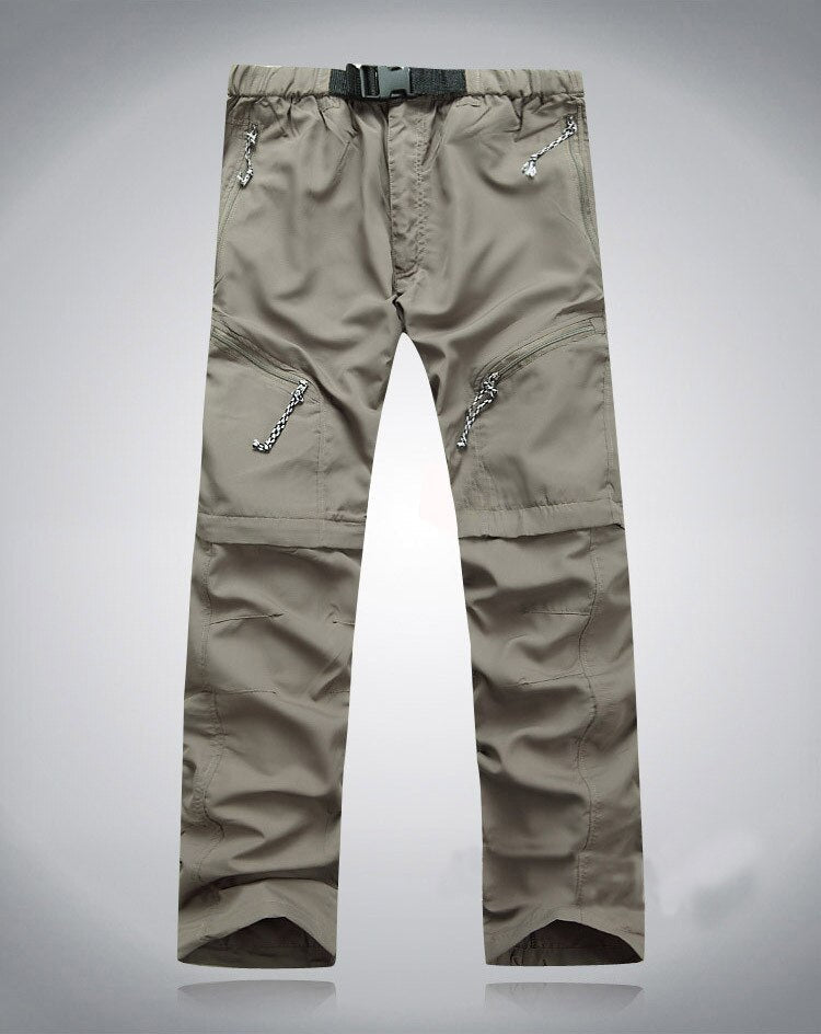 Herren Zip-Off Hosen mit elastischem Bund