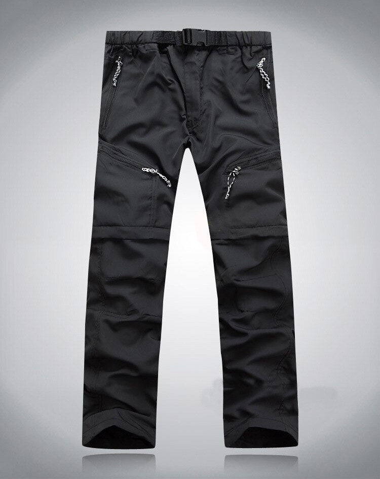 Herren Zip-Off Hosen mit elastischem Bund