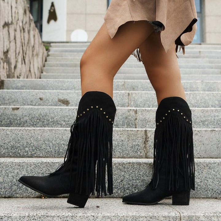 Cowboy-Stiefel Für Damen | Winter