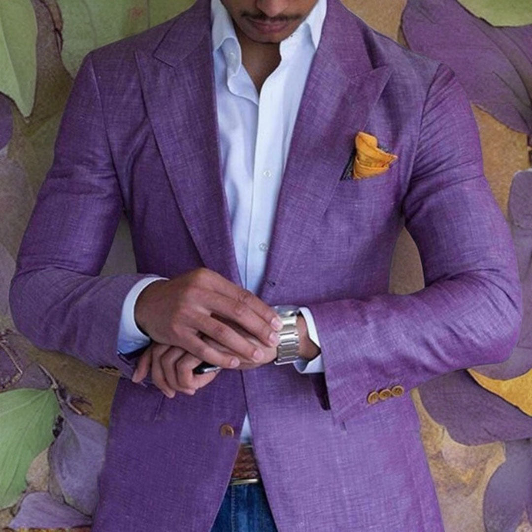 Stilvoller Blazer Für Herren | Lila