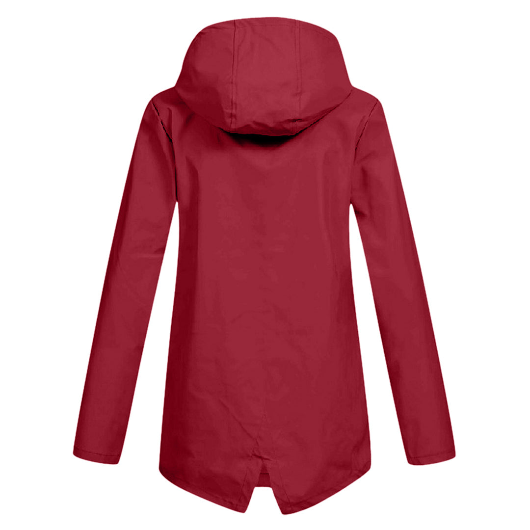 Lange Regenjacke Für Damen | Mit Kapuze