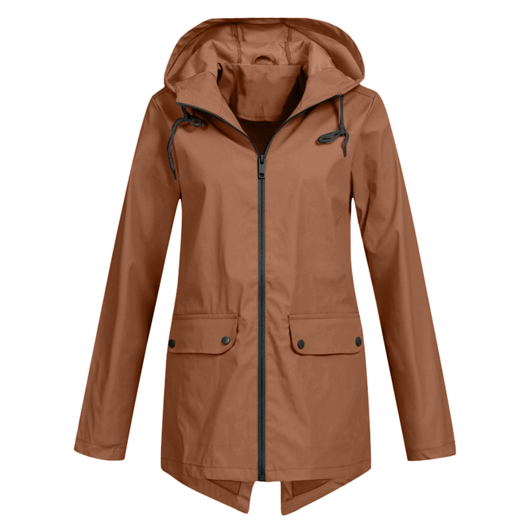 Lange Regenjacke Für Damen | Mit Kapuze