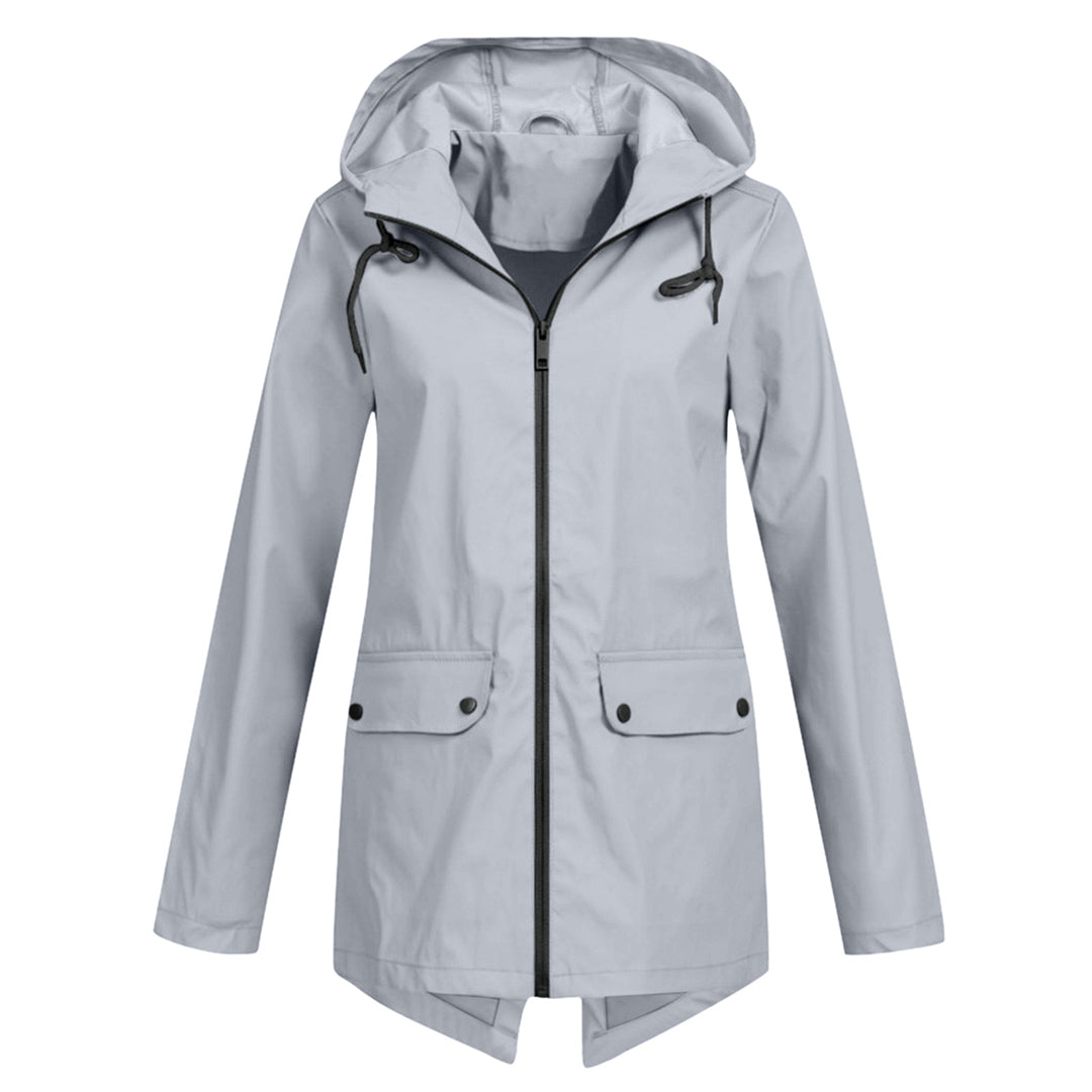 Lange Regenjacke Für Damen | Mit Kapuze