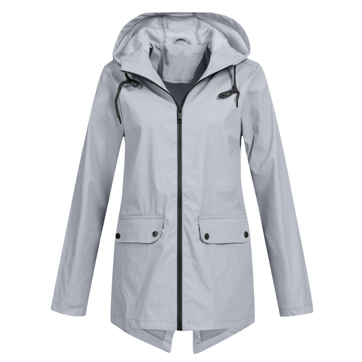 Lange Regenjacke Für Damen | Mit Kapuze