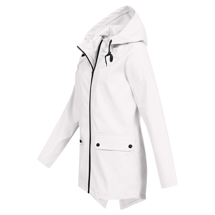 Lange Regenjacke Für Damen | Mit Kapuze
