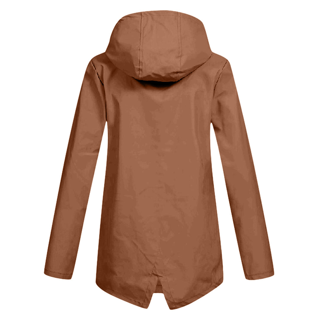 Lange Regenjacke Für Damen | Mit Kapuze