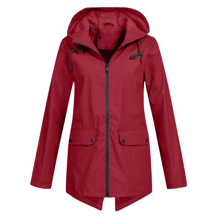 Lange Regenjacke Für Damen | Mit Kapuze