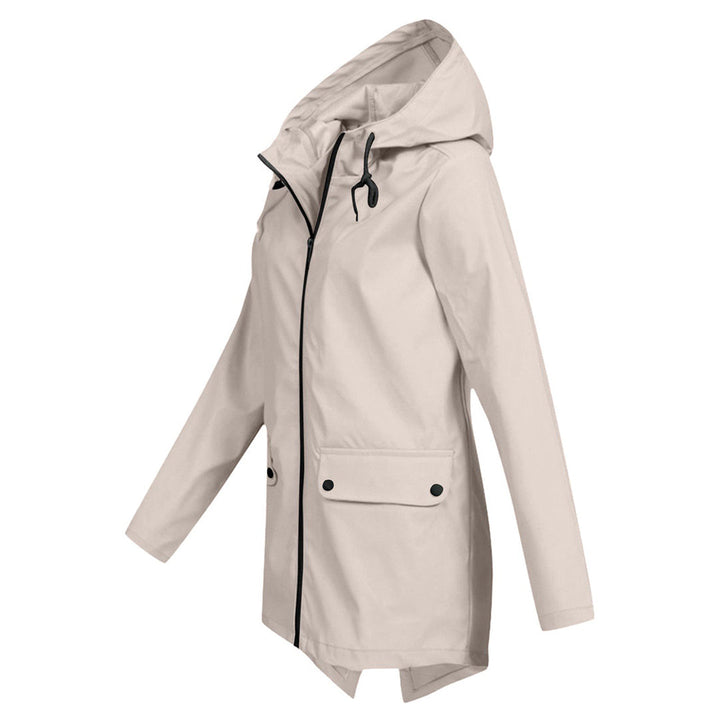 Lange Regenjacke Für Damen | Mit Kapuze