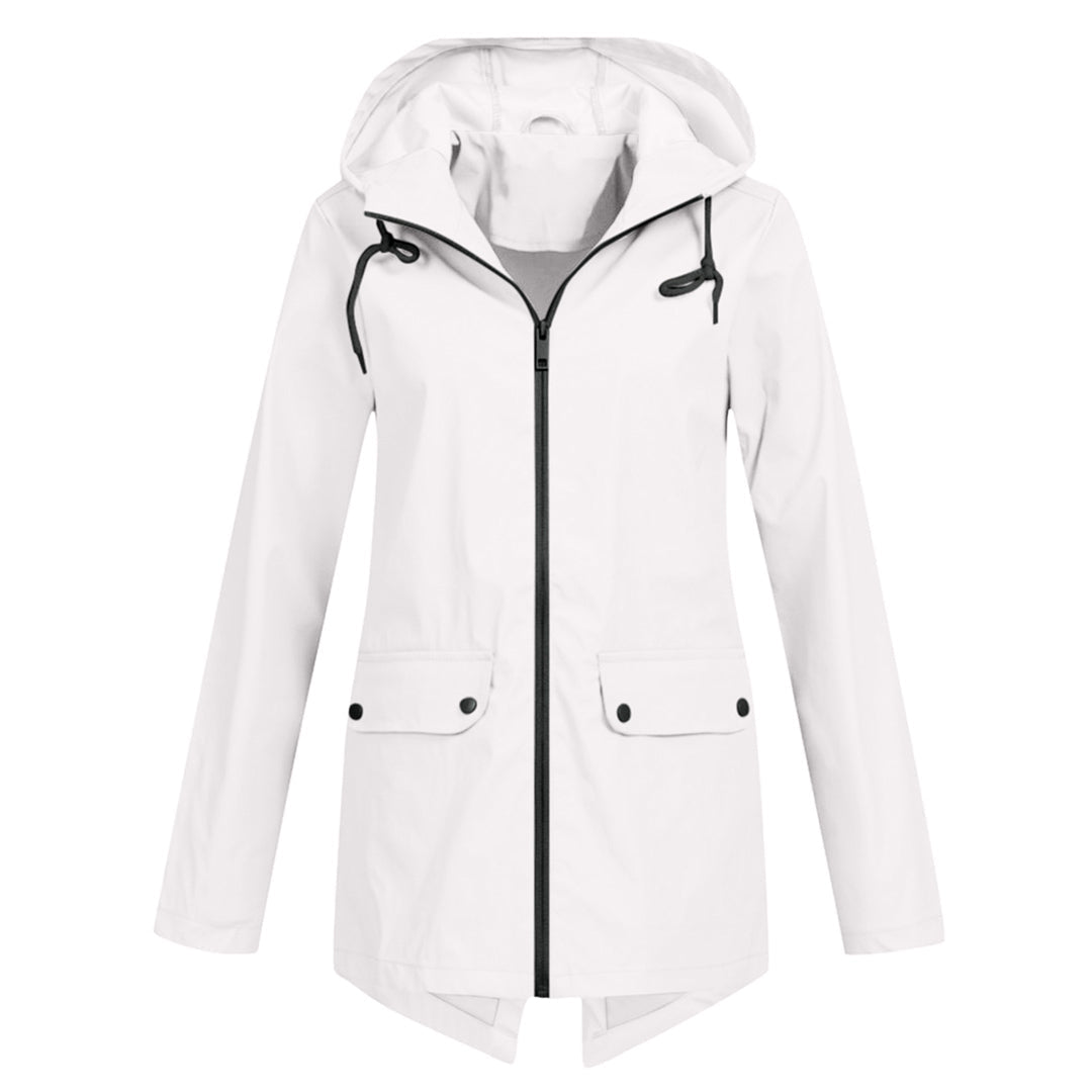 Lange Regenjacke Für Damen | Mit Kapuze
