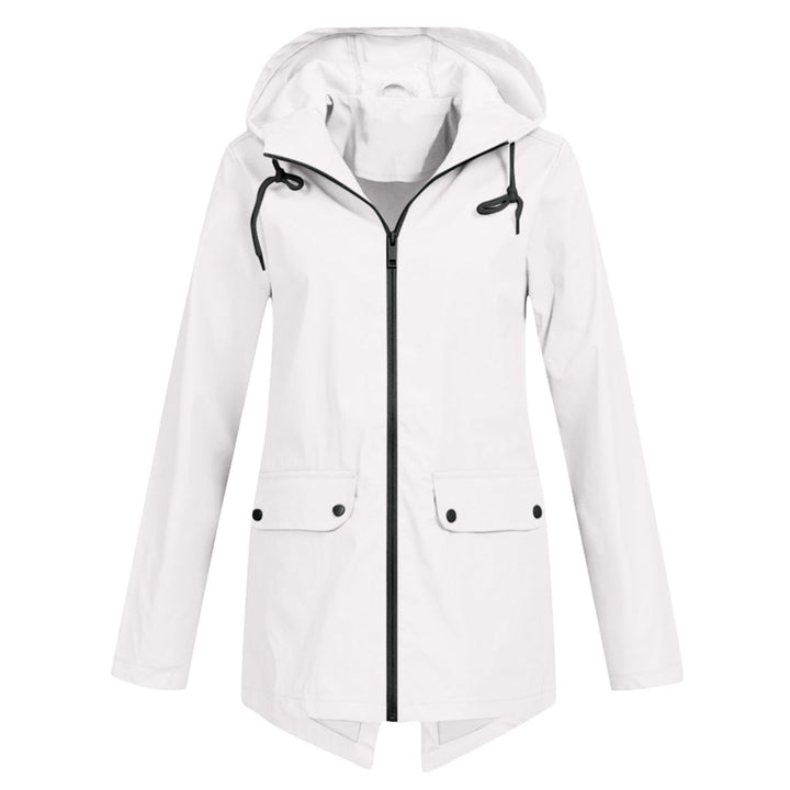 Lange Regenjacke Für Damen | Mit Kapuze