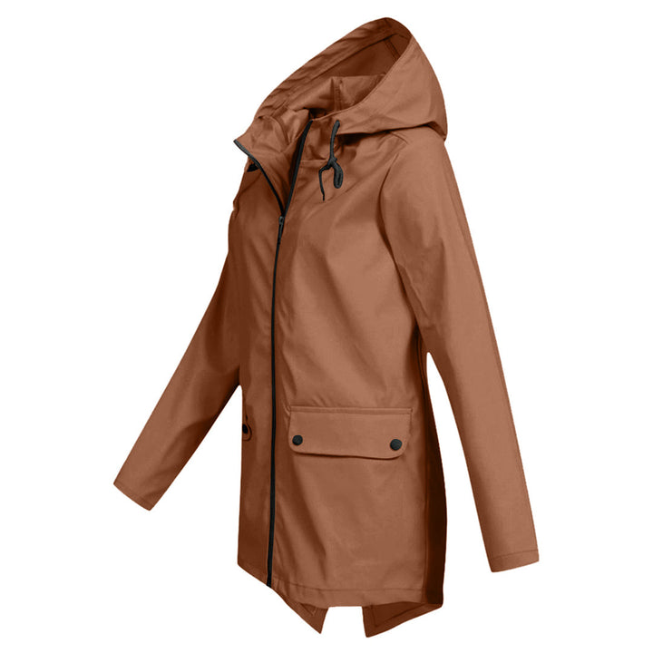 Lange Regenjacke Für Damen | Mit Kapuze