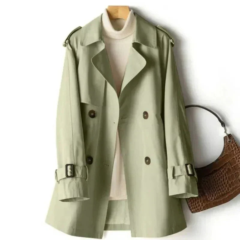 Doppelreihiger Winter Trenchcoat Für Damen | Casual
