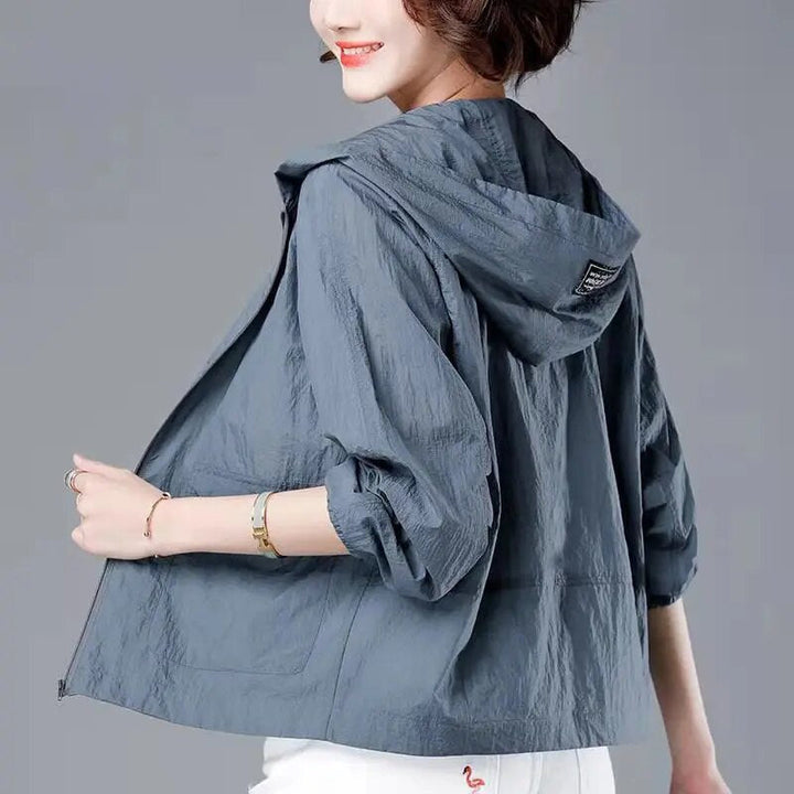 Damen Freizeit Regenjacke | Mit Kapuze