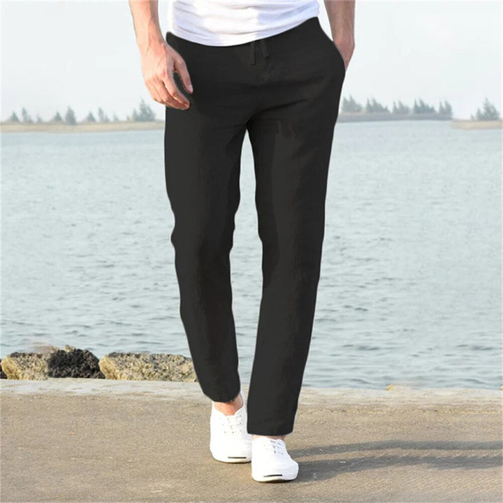 Gerade Geschnittene Leinenhose für Herren