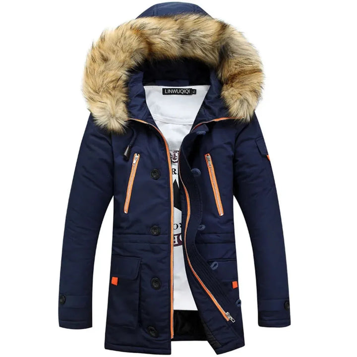 Herren Winterjacke Mit Fellkapuze | Langarm