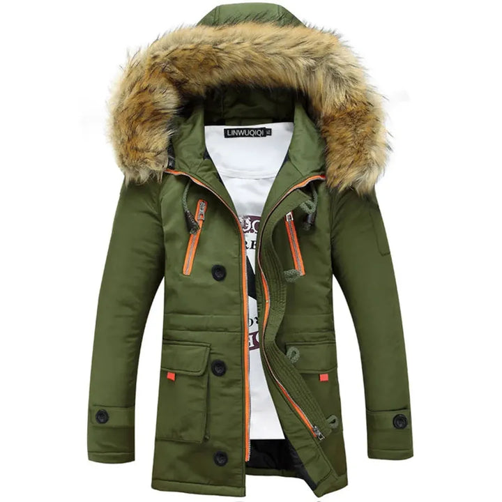 Herren Winterjacke Mit Fellkapuze | Langarm