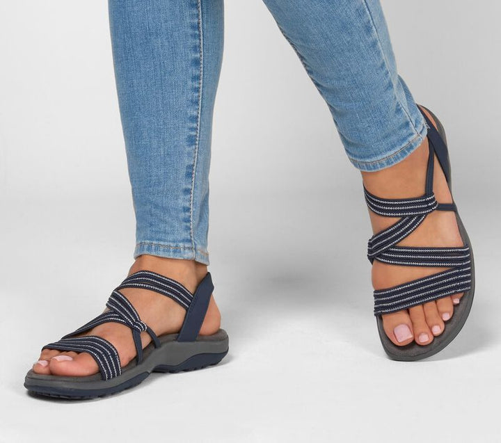 Damen Crisscross StrapSandalen mit gepolsterter Sohle