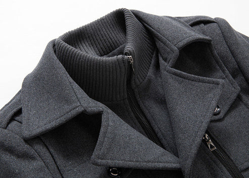 Herren Rollkragen Winterjacke | Langarm