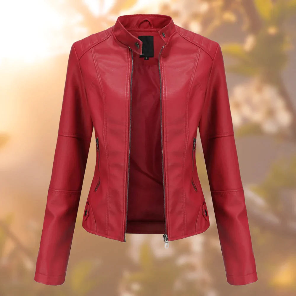 Lederjacke Für Damen | Mit Reißverschluss