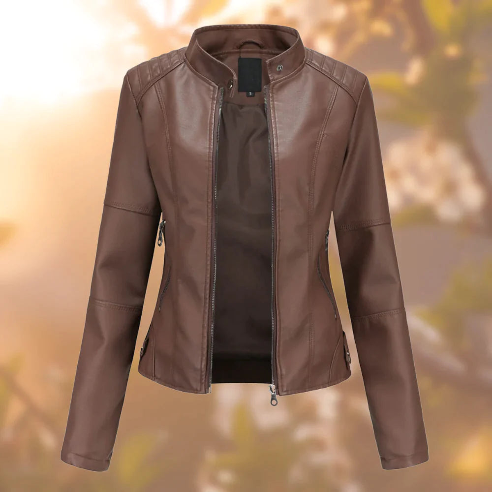 Lederjacke Für Damen | Mit Reißverschluss
