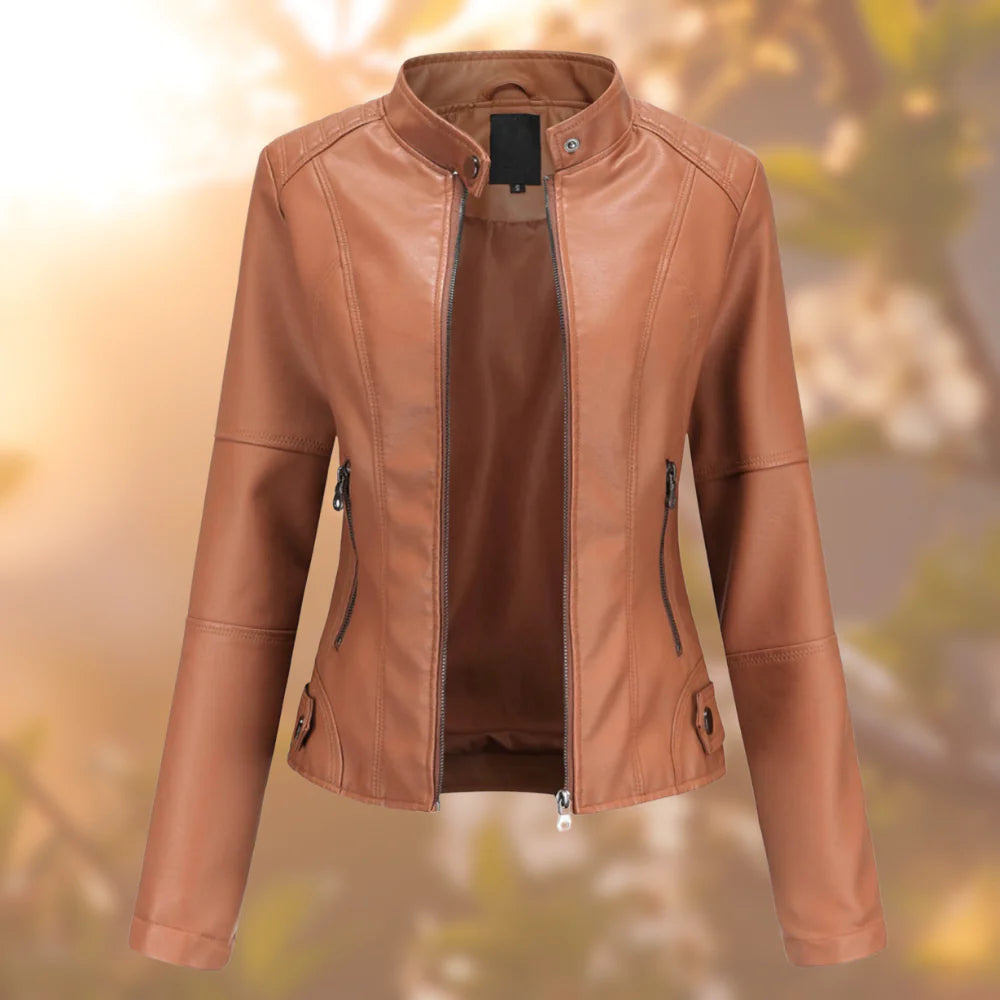 Lederjacke Für Damen | Mit Reißverschluss