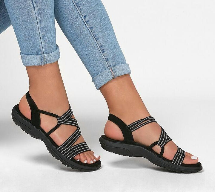Damen Crisscross StrapSandalen mit gepolsterter Sohle