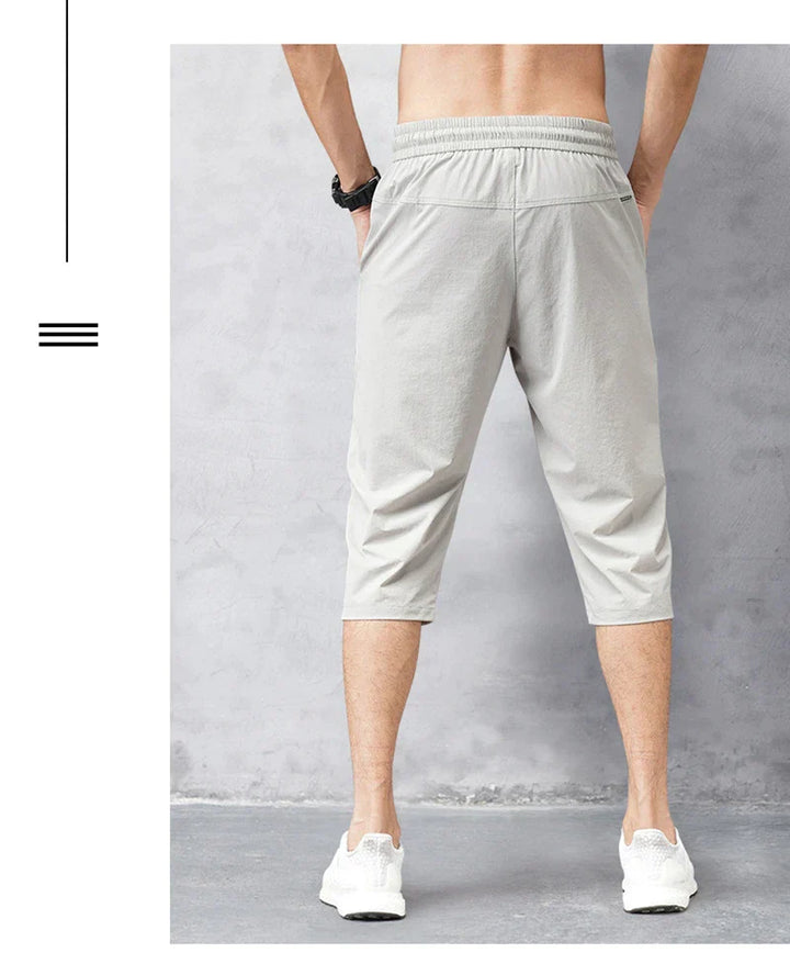 Herren Shorts in Knielänge mit Kordelzug an der Taille