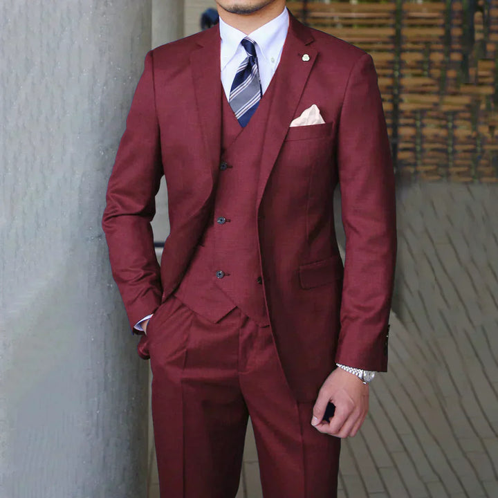 Herren Stilvoller 3-Teiliger Anzug | Formal