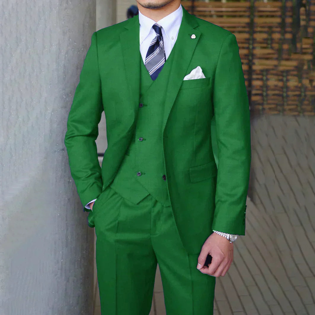 Herren Stilvoller 3-Teiliger Anzug | Formal