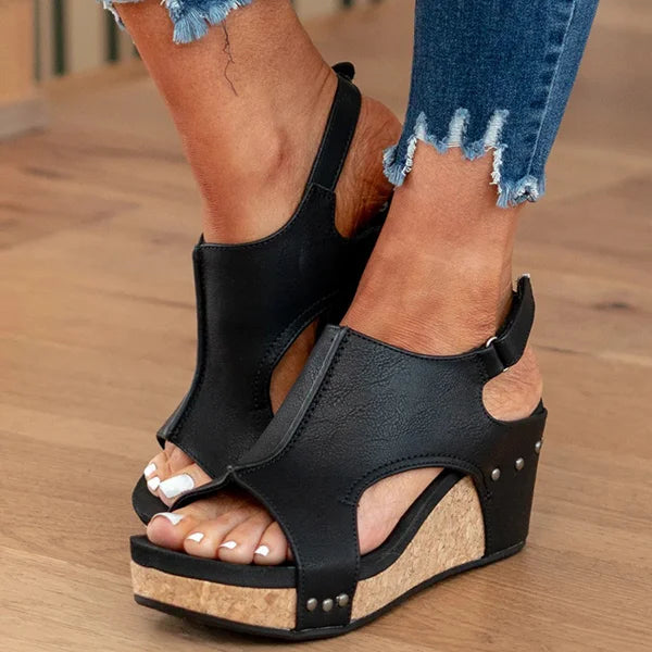 Elegante Keilsandalen mit Cut-Outs für Damen