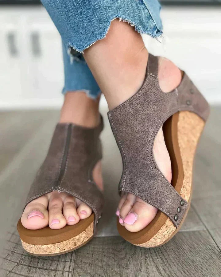 Elegante Keilsandalen mit Cut-Outs für Damen
