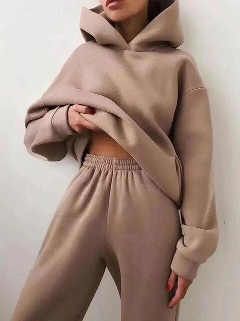 Kapuzenshirt Und Jogginghosen-Set Für Damen | Stilvoll