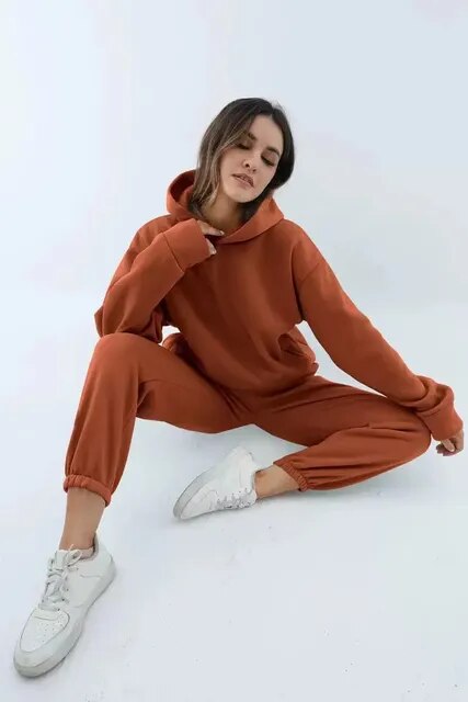 Kapuzenshirt Und Jogginghosen-Set Für Damen | Stilvoll