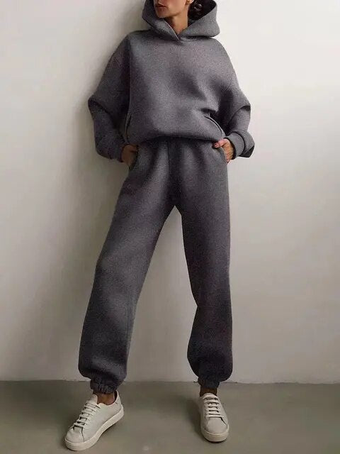 Kapuzenshirt Und Jogginghosen-Set Für Damen | Stilvoll