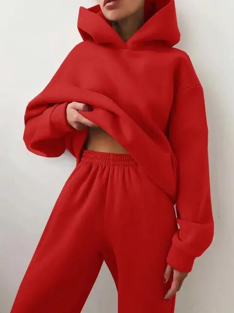 Kapuzenshirt Und Jogginghosen-Set Für Damen | Stilvoll