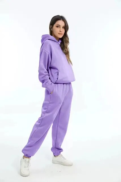 Kapuzenshirt Und Jogginghosen-Set Für Damen | Stilvoll