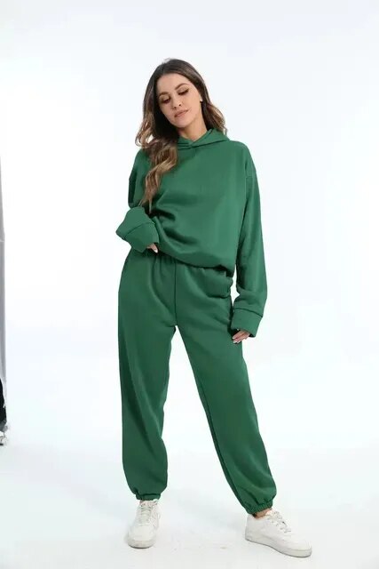 Kapuzenshirt Und Jogginghosen-Set Für Damen | Stilvoll