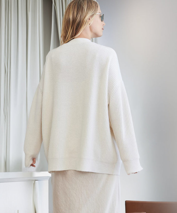 Damen Strickjacke Mit Knopfleiste | Große