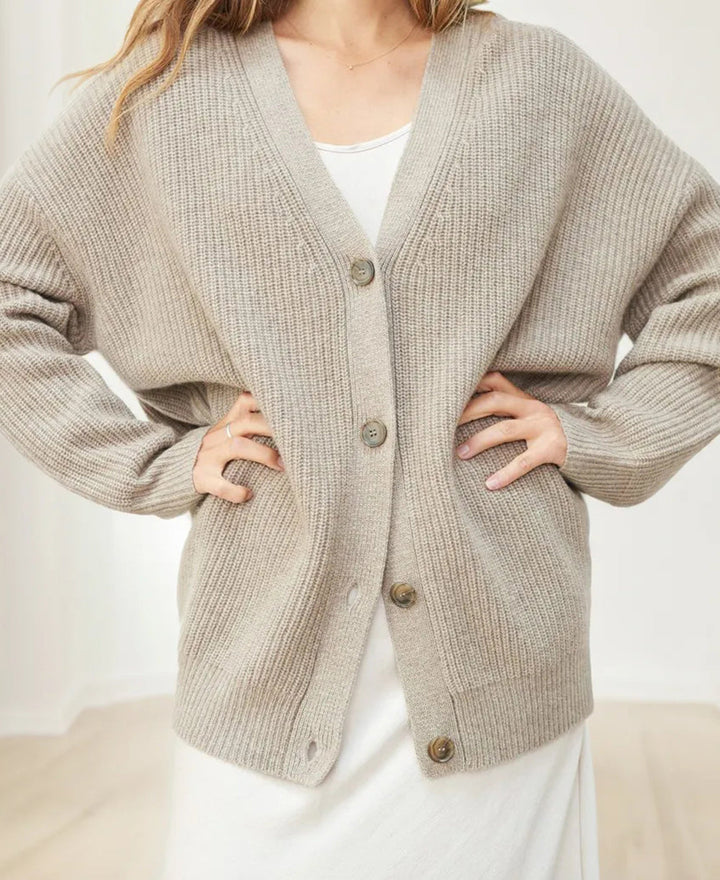 Damen Strickjacke Mit Knopfleiste | Große