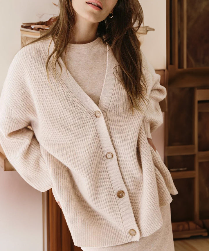 Damen Strickjacke Mit Knopfleiste | Große